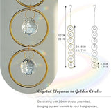 HDCRYSTALGIFTS 2pcs Crystal Suncatcher for Window Hanging, Gazing Ball Wind Spinner, Rainbow Maker Sun Catchers Indoor Window Home Outdoor Garden Patio Decor