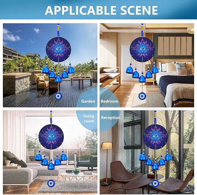 BWINKA Unique Wind Chimes for Outdoor Garden Home Hanging Decoration (EYE-SZE98)