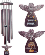 60th Birthday Gifts for Women - 32" Angel Aluminum Wind Chimes for Outside with Harmony Tone, Unique Wind Chimes for Garden, Patios and Backyard Decor, Memorable 60th Birthday Decorations