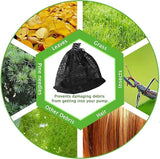 12.2"x 15.9" Large Pump Barrier Bag, Pond Pump Filter Bag, Black Media Bag Large Pump Nylon Mesh Bag for Pond Swimming Pool Filters(Black) (12.2"x 15.9")