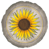 Magnolia Garden 10-Inch Vibrant Sunflower Decorative Stepping Stone – Yellow Floral Resin Garden Walkway Tile – Modern Farmhouse Outdoor Accent – Cheerful Summer Yard Decoration & Housewarming Gift