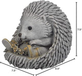 Roman Garden - Hedgehog in Rain Boots Statue, 7.5H, Pudgy Pals Collection, Resin and Stone, Decorative, Garden Gift, Home Outdoor Decor, Durable, Long Lasting