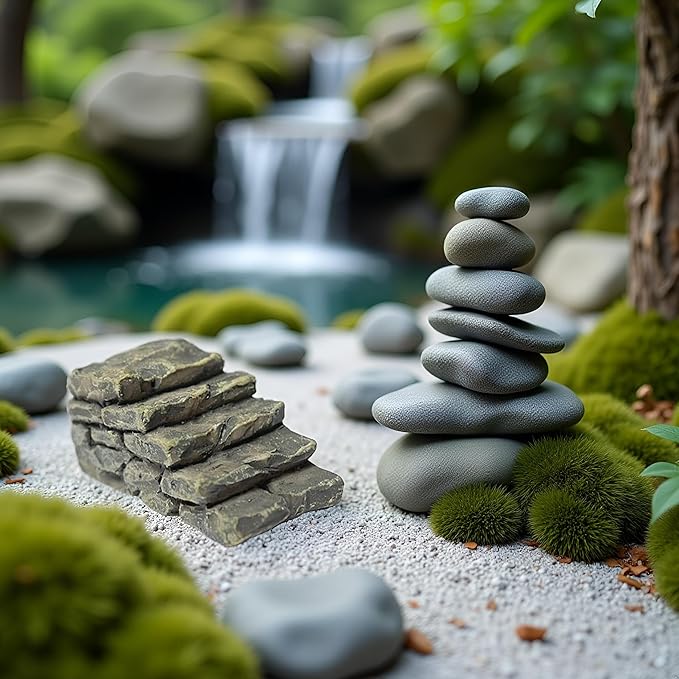 Miniature Resin Bridge, Straight Stairs, Stone Steps, Garden Fairy Ornament, Flower Pot, Plant, Micro Landscaping Decor, Bonsai Craft, Outdoor Statues, Outdoor Decor