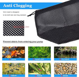 Pond Pump Filter, 5 Inch Anti-Clogging Pond Filter Bag Mesh Water Pump Barrier Bag Outdoor Pond Pump Filter Box Basket