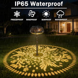 2 Pack Solar Pathway Lights Outdoor, LED Warm White Solar Garden Lights for Garden, Yard, Path, Lawn, Driveway Walkway Decor & Landscape Lighting