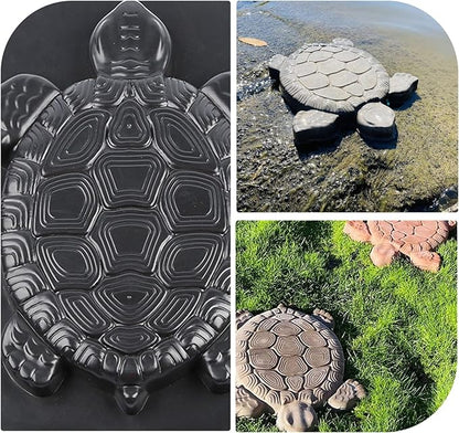 Stepping Stone Molds for Concrete & Cement 17x15'' Turtle Statue Concrete Mold Easy-to-Use DIY Stepping Stone Mold Concrete Molds and Forms for Garden Walkways and Pathways