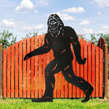 EZTZEN 7.4ft Bigfoot Outdoor Decor Big Foot Sasquatch Gifts for Men/Dad/Women Metal Bigfoot Silhouette Statues for Yard Decor, Garden Decor, Yard Art, Forests, Yard Display, Lawn Decorations