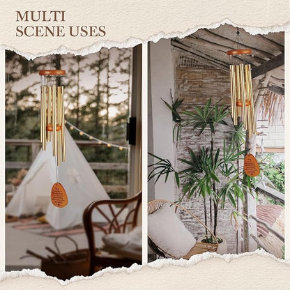 SteadStyle Anniversary Decorations for Couples, Parents, Husband, Wife, Wedding Anniversary Keepsake Wind Chimes for Outside Garden Patio Backyard Porch