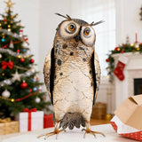 Shorayn Metal Owl Decor Garden Statue Outdoor Bird Yard Art Sculpture for Home Porch Patio Lawn Yard Decoration,Housewarming Birthday Gifts for Women
