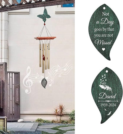 ASTARIN Cardinal Memorial Wind Chimes, Personalized 26" Small Metal Symphthy Wind Chime, Bereavement Gift for Loss of Loved One Father Mother, Dragonflie Damselflie Decor for Outside Patio Garden