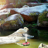LIOOBO Solar Floating Fountain Lotus-Style Pond Fountain Outdoor Garden Water Feature Solar-Powered Floating Decor for Pool and Pond