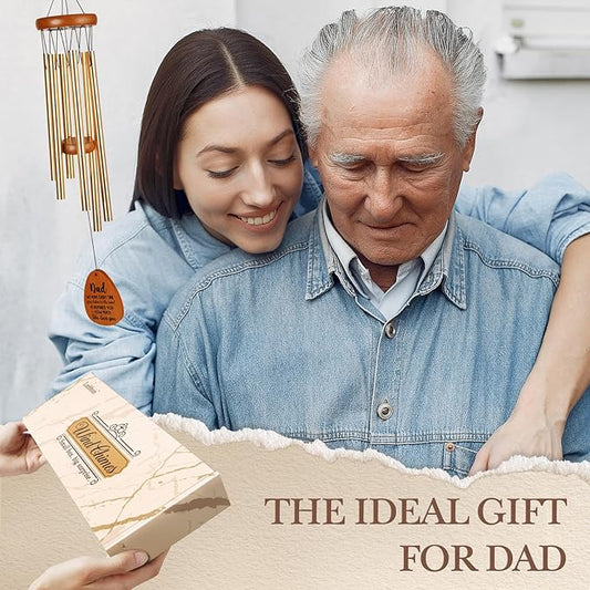 Gifts for Dad, Dad Wind Chimes, Best Gift for Dad, Birthday Gifts for Father from Daughter Son, Present for Dad, Father, Husband, Men, Dad Gift Ideas for Father's Day Thanksgiving Christmas