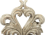 A & B Home 15" Decorative Abstract Cement Sculpture with Distressed Finish for Indoor and Outdoor Use