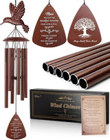 VENBEEL Mom Memorial Wind Chimes, Hummingbird Sympathy Gifts for Loss of Mom, Memorial Gifts for Mother Bereavement Condolence Remembrance