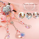 H&D HYALINE & DORA Garden Suncatchers Heart Shaped Crystal Suncatchers for Window Rainbow Maker Hanging Ornament Gift