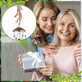 Kokopelli Wind Chimes Outdoor Decoration for Women Men Mom Wife Grandma Birthday Gifts Memorial Metal Kokopelli Wind Chimes for Outside Indoors, Patio, Home, Porch, Yard Decor, Garden Decor