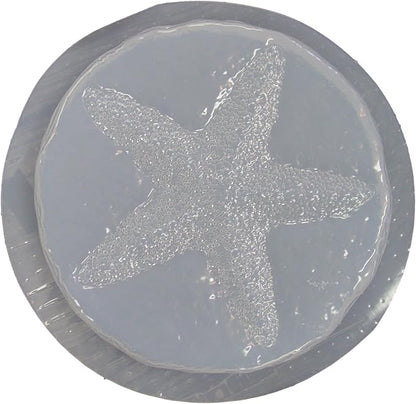 Round Starfish Plastic Craft Mold use with Concrete or Cement for Making Stepping Stones 1105
