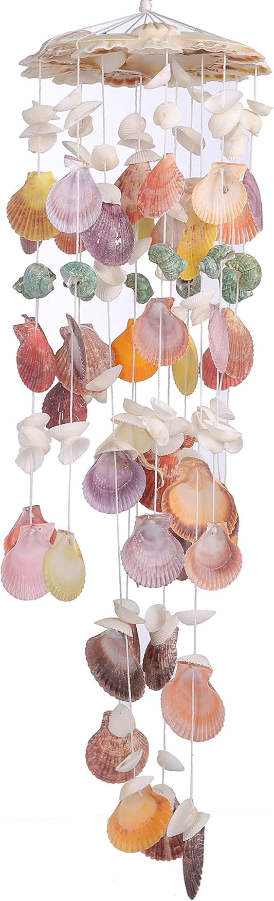 Nature's Melody Wind Chimes for Indoor, Seashell Tuned Unique Design, 25”