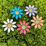 5Pcs Outdoor Metal Flowers for Outside - Decorative Garden Stakes with Sunflower Design, Spring Yard Art Decor for Lawn Porch Patio Fence | Metal Garden Decor Stakes.