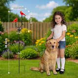 Cardinal Solar Garden Stake Lights Outdoor Decor, Red Cardinal Solar Lights for Outside,Christmas Grave Decorations for Patio Yard Porch Pathway Lawn Ornaments, Memorial Gifts for Women