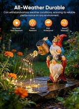 Brightown-Solar-Gnome-Garden-Decor-Statue with 36 LED Lights, Hand-Painted Resin, IP65 Waterproof Outdoor Decor for Patio, Lawn & Yard Decorations, Unique Mothers Day Gifts for Mom