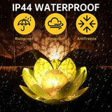 Solar Lights Outdoor, Garden Decor, Cracked Globe Glass, Waterproof Metal Solar Garden Light for Pathway, Patio, Lawn, Yard, Ground