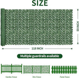 Artificial Ivy Privacy Fence Screen,59"x118" UV-Anti Fake Leaves Plant Vine,Privacy Hedges Wall for Indoor Outdoor Garden Backyard Decor