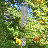 Large Aluminium Wind Chimes 20.5" Inches Cartoon Animal Patterns Wind Chimes for Outside Memorial Wind Chimes Sympathy Wind Chime for Outdoor Garden Patio Decoration
