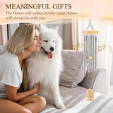 Loss of Dog Sympathy Gift, Rainbow Bridge Dogs Memorial Wind Chimes, 25.5 inch, Dog Memorial Gifts for Loss of Dogs, Pet Remembrance Passing Away Bereavement Gift, in Memory of Cat Present