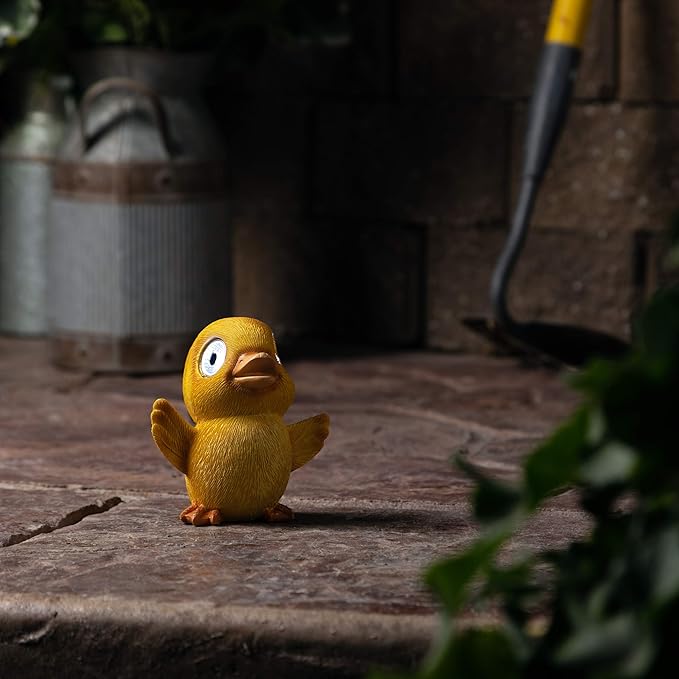 Solar Garden Baby Duckling Decoration (Set of 2) | Outdoor Yard Decor - Lawn Ornaments | Solar Decorative Lights for Patio, Balcony, Deck | Weather Resistant - LED | Housewarming Gift (Set of 2)