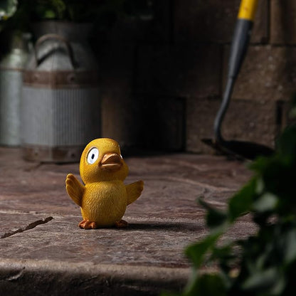 Solar Garden Baby Duckling Decoration (Set of 2) | Outdoor Yard Decor - Lawn Ornaments | Solar Decorative Lights for Patio, Balcony, Deck | Weather Resistant - LED | Housewarming Gift (Set of 2)