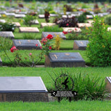 Geelin Memorial Stakes Cemetery Decorations for Grave Hummingbird Grave Marker Memorial Plaques Bird Flower Gift for Loss of Mother Father Outdoors Yard Garden Decor(Love Don't Go)