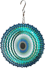 FONMY Stainless Steel Wind Spinner Mandala Starry Sky 6 inch 3D Stainless Steel Laser Cut Metal Art Geometric Pattern - Hanging Wind Spinner Kinetic Yard Art Decorations - Indoor/Outdoor Décor