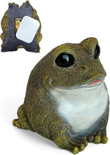 Gift Essentials Stocky Frog Decorative Garden Statue and Key Hider - Hides a Secret Extra Hidden Key Outside in Garden, Yard or Porch
