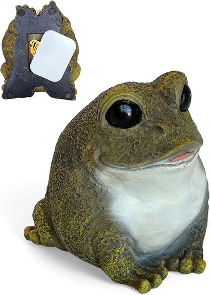 Gift Essentials Stocky Frog Decorative Garden Statue and Key Hider - Hides a Secret Extra Hidden Key Outside in Garden, Yard or Porch