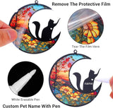 Cat Memorial Suncatcher Windows Memorial Ornament Pet Sympathy Gift for Loss of Cat Personalized Decorations Sun Catcher in Loving Memory for Loss Christmas Decor