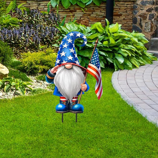 Briarwood Lane Saluting Gnome Metal Art