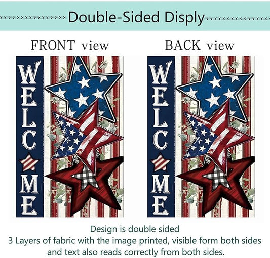 Seasonal Garden Flags Set of 12 Double Sided 12x18 Inch, Small Yard Flags for Outside, Spring Summer Fall Winter & Holiday Outdoor Decor, Halloween Christmas Easter Decorations for All Seasons