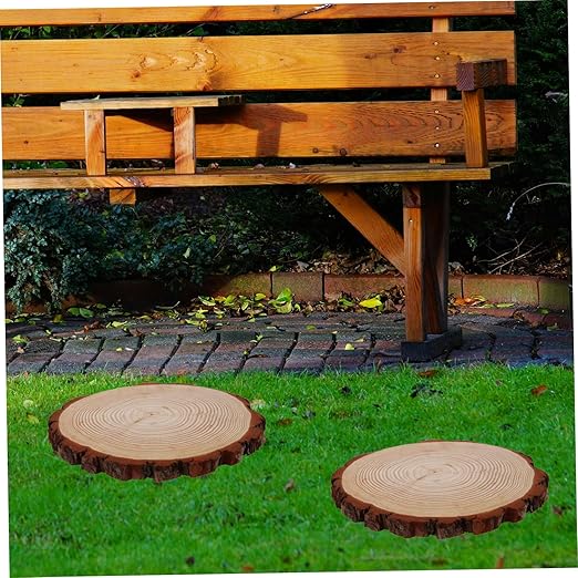 BESPORTBLE Garden Wooden for Outdoor Walkways Decorative Pathway Stones for Garden Landscaping and Lawn Decor