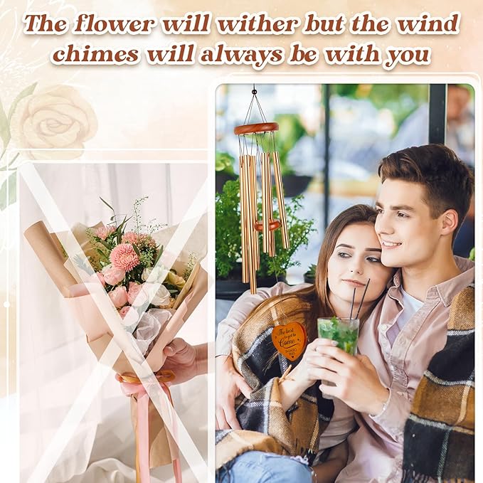 Engagement Gifts for Couples, Engagement Gifts Wind Chimes, Engaged Gift for Her, Engagement Decorations, Fiance Gift for Women, Bride to be, Newly Bride, with 'Engaged 2025'