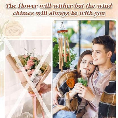 Engagement Gifts for Couples, Engagement Gifts Wind Chimes, Engaged Gift for Her, Engagement Decorations, Fiance Gift for Women, Bride to be, Newly Bride, with 'Engaged 2025'