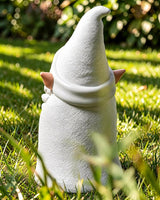 Leverse Smoking Wizard Dwarf Garden Gnome Statue with Middle Finger Decor, 5.9 Inch Funny Resin Outdoor Decoration for Patio, Lawn, Yard and Home, Great Gift for Easter, Halloween and Christmas