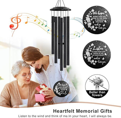 Memorial Wind Chimes for Loss of Loved One - 36'' Outside Sympathy Wind Chimes Gifts for Loss of Loved One, Windchimes in Memory of Loved One, Home Outdoor Garden Porch Patio Decor