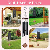Wind Chimes for Mom, 36" Memorial Wind Chimes for Loss of Mother, Bereavement Sympathy Gifts in Memory of Women, Outdoor Gifts Garden/Patio Decor for