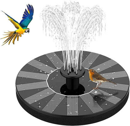 HEERTTOGO 1Pc 1.5W Solar Fountain Pump, Bird Bath Pump With 8 Nozzles, Suitable For Ponds, Swimming Pools, Gardens, Outdoor Use, Garden Decoration Accessories Floating Solar Water Pump