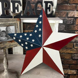 Morning View American Flag Garden Stake Patriotic Decor Metal Star US Flag Yard Sign Bar Star Outdoor Lawn Art Ornament 4th of July Memorial Day Veterans Day Independence Day 22 Inches Tall