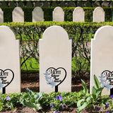 11 inch Metal Mom Memorial Stake Grave Decorations for Cemetery Gravesite Sympathy Markers Waterproof Memorial Gifts for Loss of Mother Tombstones Plaque Outdoors Lawn Yard Decor