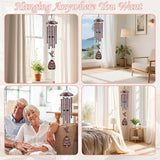 Thank You Wind Chimes for Outside: Thank You Gifts for Men Women, Mental Hummingbird Wind Chime, Thoughtful Appreciation Gift Set for Mom Friends Coworker Employee Teacher