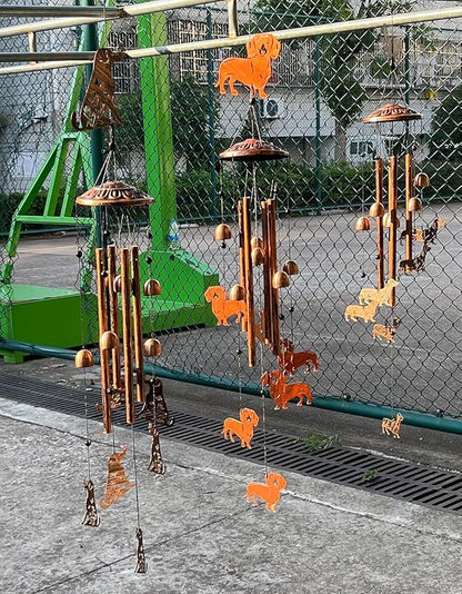 Dachshund Wind Chimes for Outside Dachshund Birthday Decorations Memorial Metal Dog Wind Chimes Unique Home Decor Dog Gifts for Women M