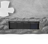 Let's Make Memories Personalized Memorial Garden Stone - Engraved Sympathy Garden Marker - Condolences - Solar Cross - Your Light Shines